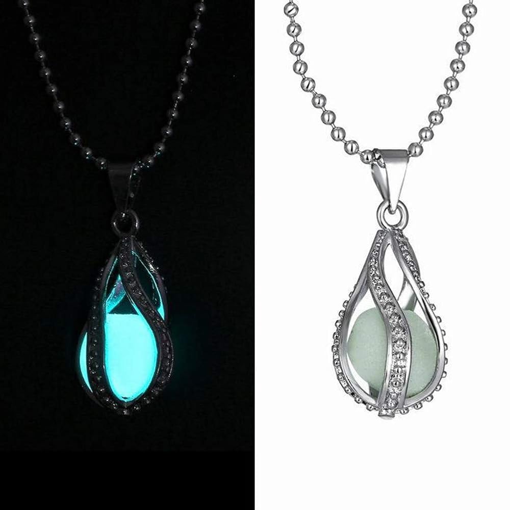 Amazon.com: Sisadodo Glow In the Dark Pendant Necklaces For